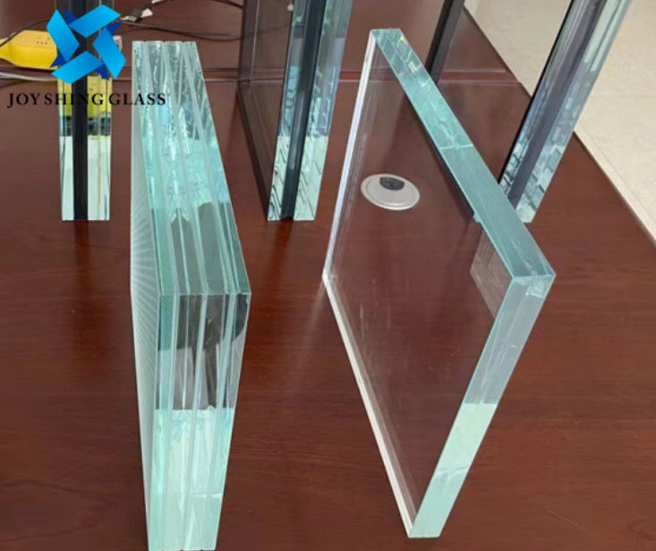 CE 저철분 3중 라미네이트된 유리 55.2 밀리미터 66.2 밀리미터 템퍼링된 라미네이트된 유리 가격