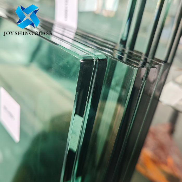 맞춤형 20.76mm 맑은 PVB 필름 안전 코너와 함께 가루 된 유리