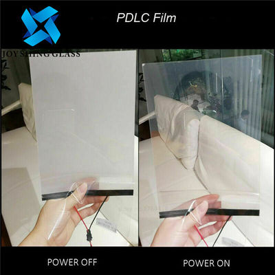 절체 가능한 스마트 유리 창문 1mm-19mm 셀프 접착제 PDLC 영화
