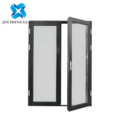 나무 UPVC 캐시먼트 문 60 시리즈 UPVC 프로파일 유리 문