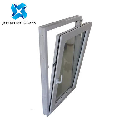 UPVC 기울기 및 스크린과 함께 윈도우를 돌리십시오 흰색 UPVC 윈도우